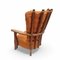 Set of Large Armchair in Oak by Guillerme Et Chambron for Votre Maison, 1950s, Image 5