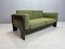 Sofá de dos plazas Boucle Bastiano italiano vintage en verde de Tobia Scarpa para Knoll, años 60, Imagen 6