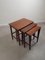Vintage Danish Nesting Tables, Set of 3 1
