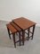 Vintage Danish Nesting Tables, Set of 3 3
