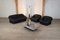 Vintage Black Leather Sofas by De Pas, D'Urbino and Lomazzi for Dalloca, 1970s, 1972, Set of 2 11