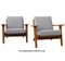 GE-290 Armchairs in Teak by Hans J Wegner for Getama, 1950s, Set of 2 9