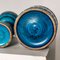 Rimini Blu Kerzenhalter von Aldo Londi für Bitossi, Italien, 1970er, 3er Set 3