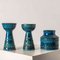 Rimini Blu Kerzenhalter von Aldo Londi für Bitossi, Italien, 1970er, 3er Set 2