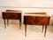 Tables de Chevet Art Déco en Laiton et Verre, 1950s, Set de 2 2