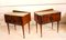 Tables de Chevet Art Déco en Laiton et Verre, 1950s, Set de 2 1