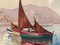 Geo Duchesne, Mediterranean Marine, Watercolor, 20th Century, Framed 12