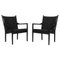 Set of Armchairs in Wool and Black Stained Oak Model 1788 attributed to Hans J. Wegner for Fredericia 1