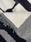 Moroccan Handwoven Black and White Rug, 1990s 4