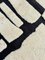 Moroccan Handwoven Black and White Rug, 1990s 5