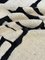 Moroccan Handwoven Black and White Rug, 1990s 6