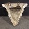 Large Antique Hand-Painted Plaster Church Wall Console of Angel with Wings, 19th Century 12