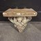 Large Antique Hand-Painted Plaster Church Wall Console of Angel with Wings, 19th Century 9