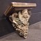 Large Antique Hand-Painted Plaster Church Wall Console of Angel with Wings, 19th Century 4