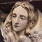 Large Antique Hand-Painted Plaster Church Wall Console of Angel with Wings, 19th Century 3