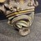 Large Antique Hand-Painted Plaster Church Wall Console of Angel with Wings, 19th Century 6
