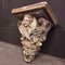 Large Antique Hand-Painted Plaster Church Wall Console of Angel with Wings, 19th Century 5