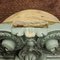Antique Baroque Classicist Crown Glazed White-Fired Earthenware Tiled Fireplace Mantel, Image 16