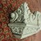 Antique Baroque Classicist Crown Glazed White-Fired Earthenware Tiled Fireplace Mantel, Image 3