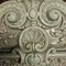 Antique Baroque Classicist Crown Glazed White-Fired Earthenware Tiled Fireplace Mantel, Image 6