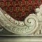Antique Baroque Classicist Crown Glazed White-Fired Earthenware Tiled Fireplace Mantel, Image 5