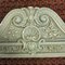 Antique Baroque Classicist Crown Glazed White-Fired Earthenware Tiled Fireplace Mantel, Image 2