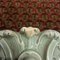 Antique Baroque Classicist Crown Glazed White-Fired Earthenware Tiled Fireplace Mantel, Image 19
