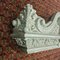Antique Baroque Classicist Crown Glazed White-Fired Earthenware Tiled Fireplace Mantel, Image 4