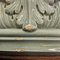 Antique Baroque Classicist Crown Glazed White-Fired Earthenware Tiled Fireplace Mantel, Image 17