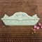 Antique Baroque Classicist Crown Glazed White-Fired Earthenware Tiled Fireplace Mantel, Image 1
