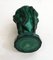 Small Czech Art Deco Vasein Malachite Green Opaline Glass with Bacchantes attributed to Heinrich Hoffmann, 1930s, Image 9