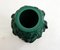 Small Czech Art Deco Vasein Malachite Green Opaline Glass with Bacchantes attributed to Heinrich Hoffmann, 1930s, Image 8