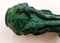 Small Czech Art Deco Vasein Malachite Green Opaline Glass with Bacchantes attributed to Heinrich Hoffmann, 1930s, Image 5
