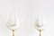 Blumenförmige Tischlampen von Maison Rougier, 2er Set 3