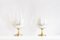 Blumenförmige Tischlampen von Maison Rougier, 2er Set 1