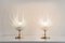 Blumenförmige Tischlampen von Maison Rougier, 2er Set 2