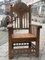Art Nouveau Throne Armchair in Oak, 1905 9