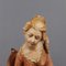 Vintage Biskuitkeramik Skulptur einer sitzenden Frau mit Hund von Capodimonte, 1960er 11