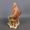 Vintage Biskuitkeramik Skulptur einer sitzenden Frau mit Hund von Capodimonte, 1960er 6