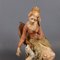 Vintage Biskuitkeramik Skulptur einer sitzenden Frau mit Hund von Capodimonte, 1960er 10