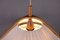 German Teak Pendant Lamp with String Shade from Temde, 1960s, Image 14