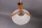 German Teak Pendant Lamp with String Shade from Temde, 1960s 4