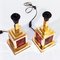 Italienische Art Deco Tischlampen im Stil von Milo Baughman, 1970er, 2er Set 10