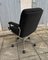 Swivel Desk Armchair in Mottled Black Fabric and Chrome in the style of Pollock, 1970s 9