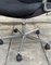 Swivel Desk Armchair in Mottled Black Fabric and Chrome in the style of Pollock, 1970s 12