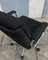 Swivel Desk Armchair in Mottled Black Fabric and Chrome in the style of Pollock, 1970s 7