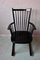 Scandinavian Rocking Chair in Black Wood 3