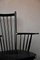 Scandinavian Rocking Chair in Black Wood 8