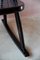 Scandinavian Rocking Chair in Black Wood 9