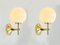 Wandlampen aus Messing von ER Nele für Temde, Schweiz, 2er Set 2